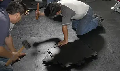 How to install puzzle-type rubber flooring EVEREST® Group