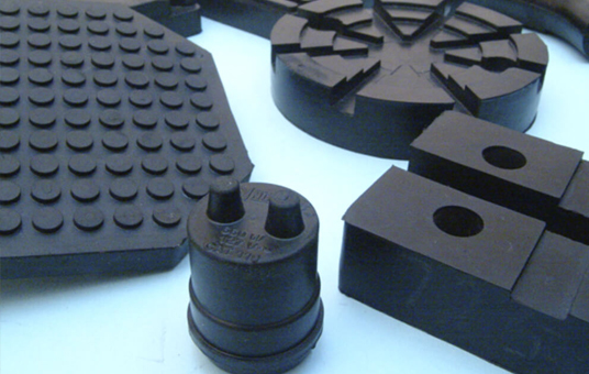 Detail of Molded and Extruded Rubber Profiles