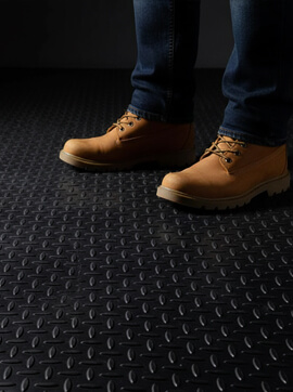 Herringbone Pattern Rubber Non-Slip Flooring