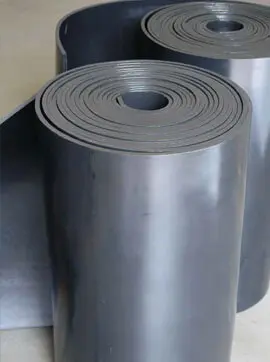Mirror finish neoprene rubber rolls for industrial applications