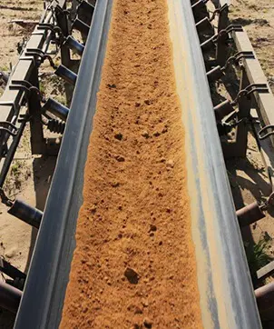 Sheets and components of industrial rubber for heavy mining